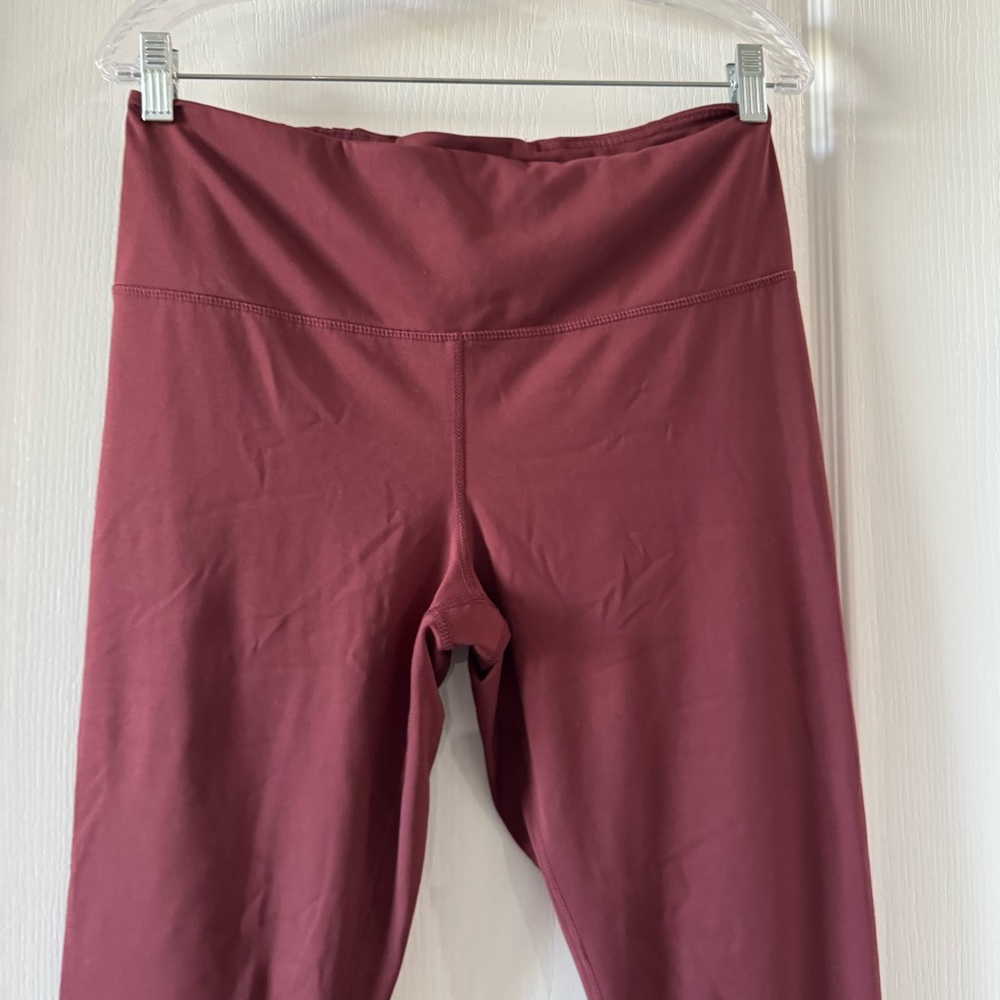 90 Degree By Reflex Burgundy Active Leggings Athleisure XL - Picture 4 of 8